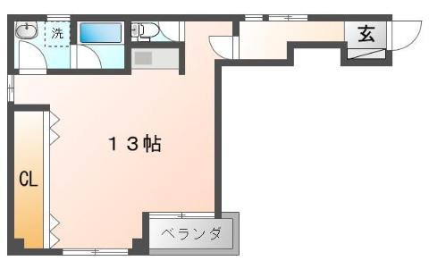 佐々木ビル(ワンルーム/2階)の間取り写真