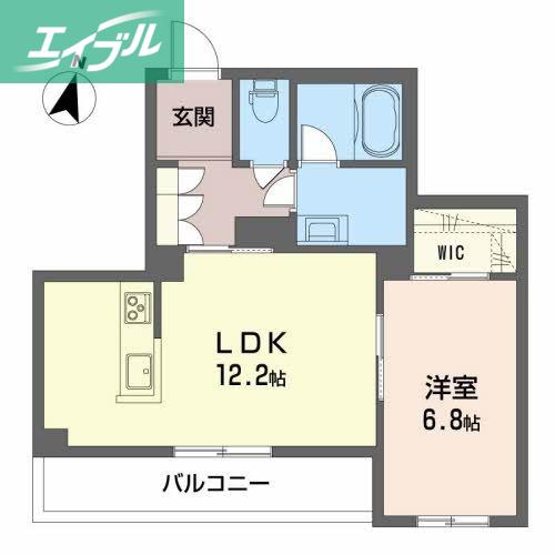 ル・フレーズ(1LDK/2階)の間取り写真