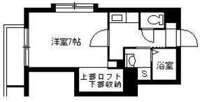 P.MARKS荒田(1K/4階)の間取り写真