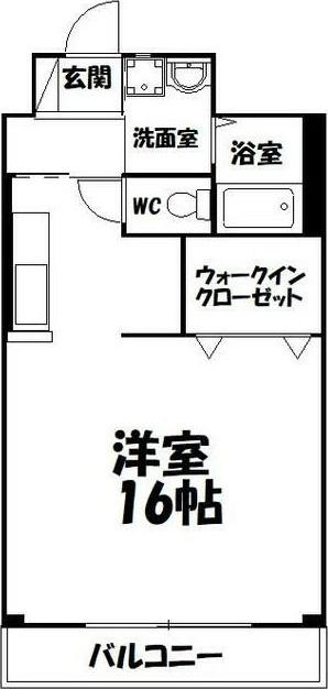 ヴィーブル住吉(ワンルーム/4階)の間取り写真