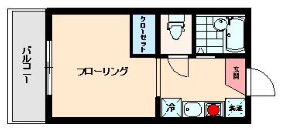 フォレスタ(ワンルーム/3階)の間取り写真