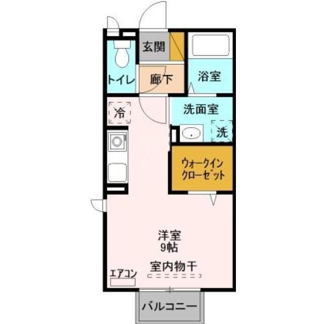 フォレスト サイト(ワンルーム/2階)の間取り写真