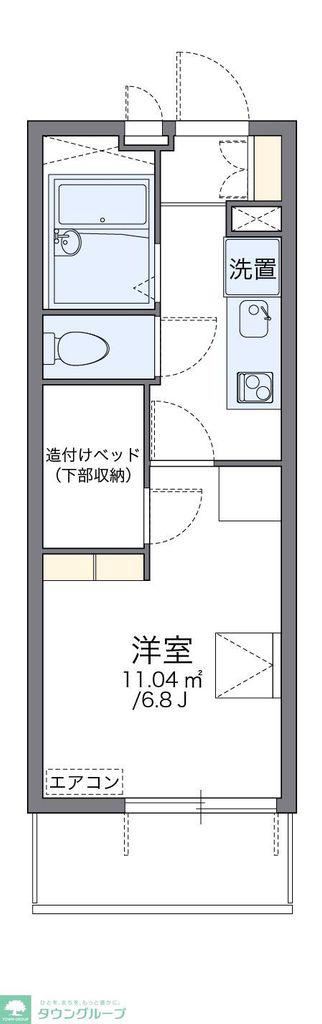 レオパレスソフィア 壱番館(1K/3階)の間取り写真