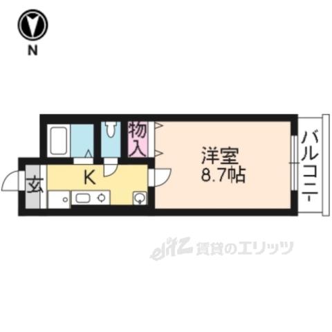源田ビル(1K/4階)の間取り写真