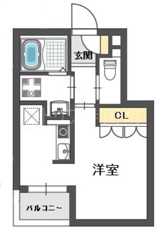 THE PLAZA東上町(ワンルーム/2階)の間取り写真