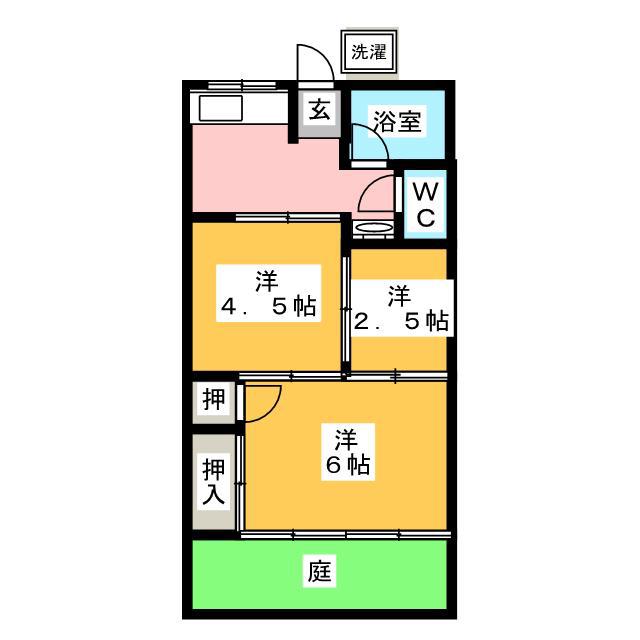 高丸コーポ(3K/1階)の間取り写真