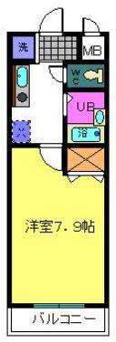 ルーチェI番館(1K/3階)の間取り写真