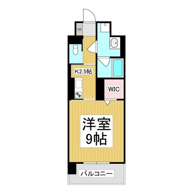 コンフォーティア広丘吉田III A棟(1K/4階)の間取り写真