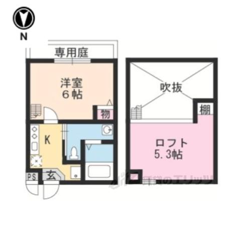 サンリッチ京都駅2(1K/1階)の間取り写真