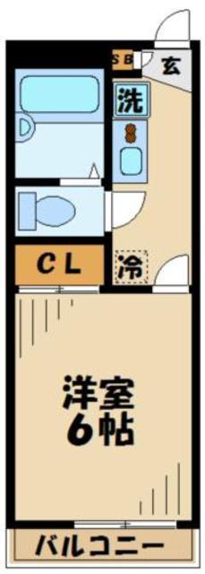 レオパレス富士見台(1K/3階)の間取り写真