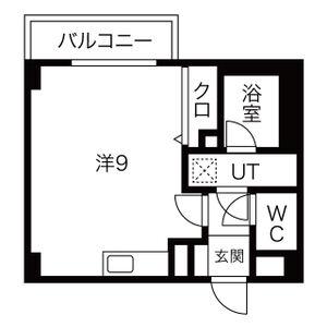 セントポーリア平岸(ワンルーム/4階)の間取り写真