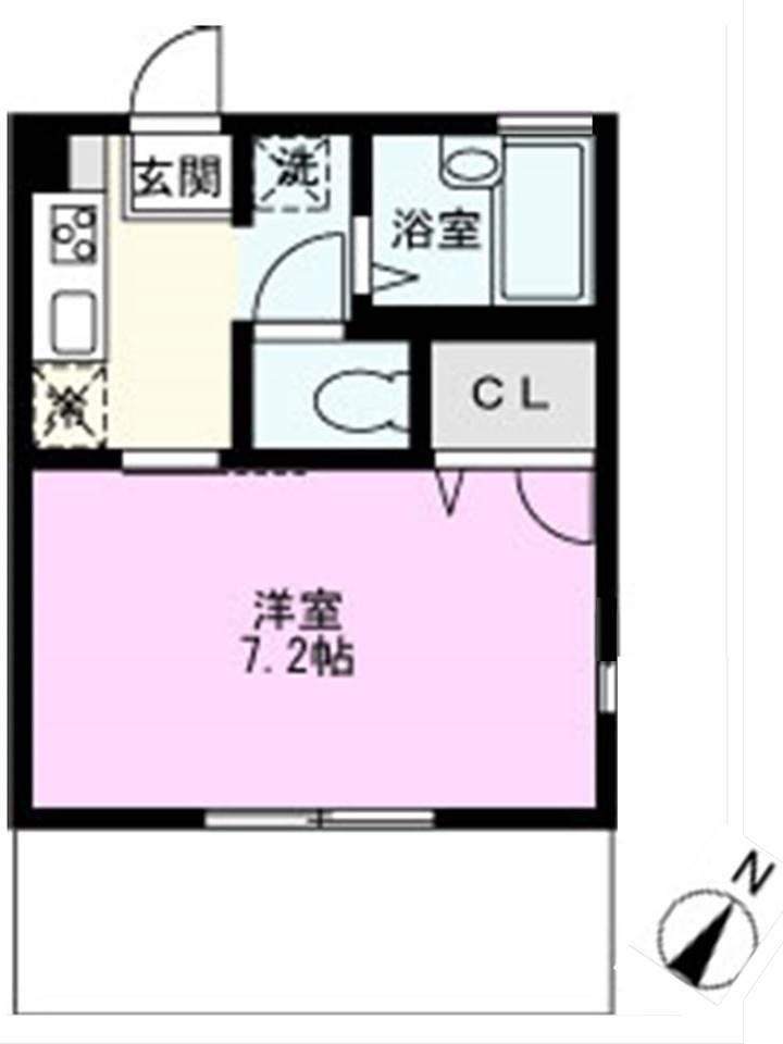 LA FIESTA(1K/2階)の間取り写真