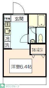 セントラルメゾンA(1K/1階)の間取り写真