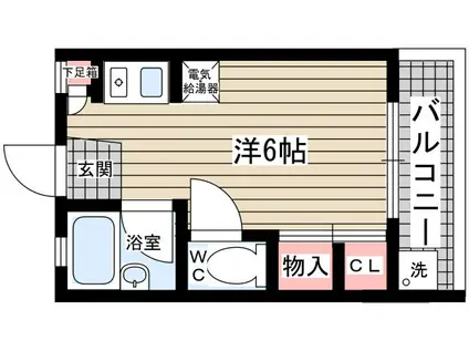 アミティー高座(ワンルーム/1階)の間取り写真
