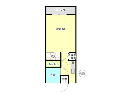 メゾン司(1K/3階)の間取り写真