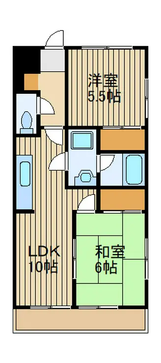 パークサイド茅山 2階階 間取り