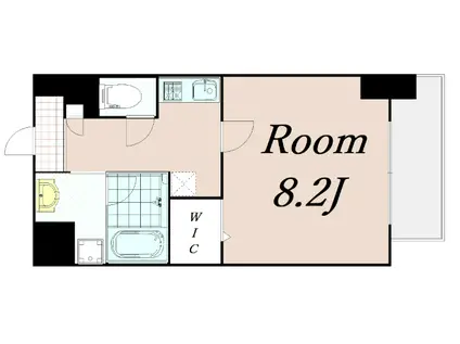 千波BLD(1K/4階)の間取り写真