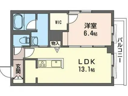 JANGA 幕張本郷II(1LDK/2階)の間取り写真