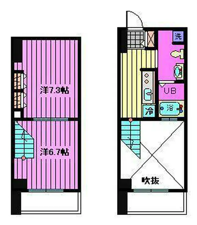 リブシス浦和 7階階 間取り
