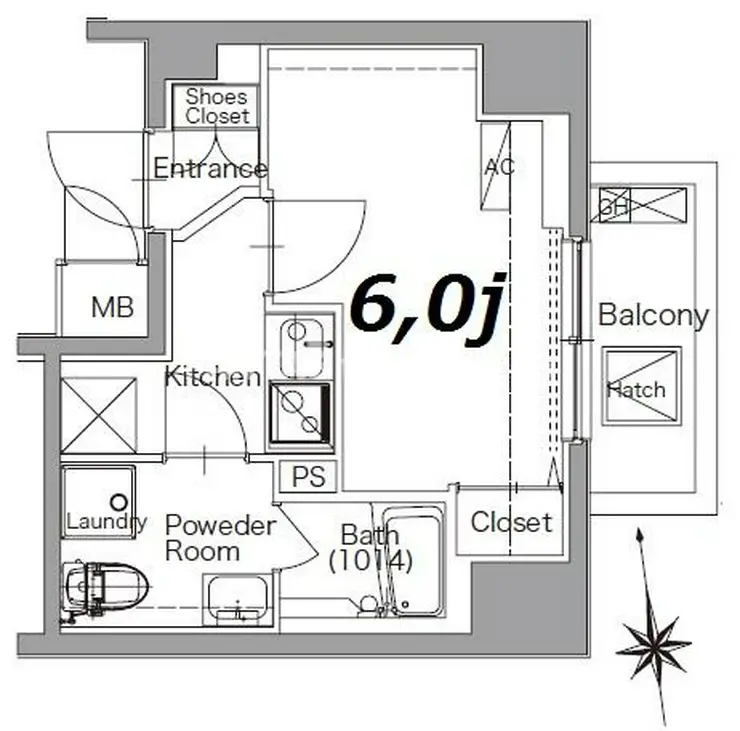 プレセダンヒルズ北千住II 7階階 間取り