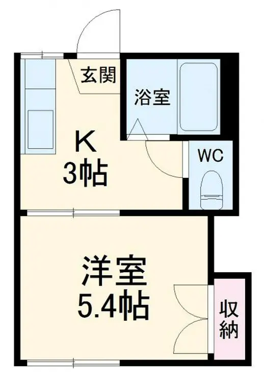 コーポエレガンスB 1階階 間取り