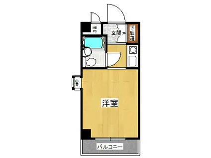 ネオダイキョー夙川北名次(1K/3階)の間取り写真