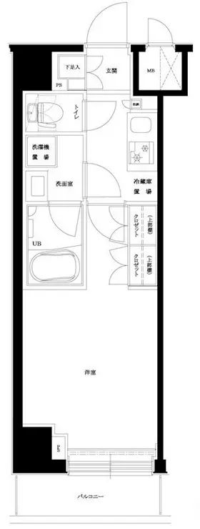 ルーブル東十条 12階階 間取り