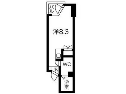 三喜マンション(ワンルーム/4階)の間取り写真