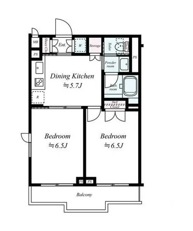 ルーブル荻窪伍番館 4階階 間取り