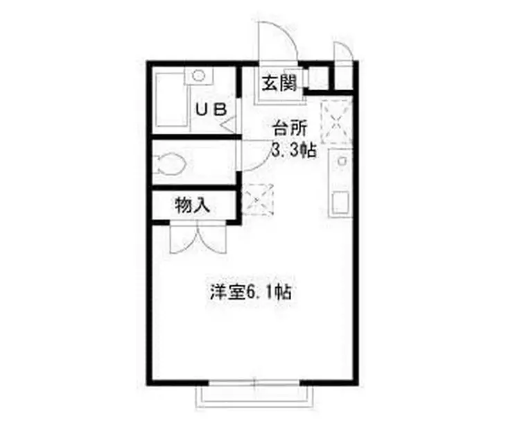 エステート南野 2階階 間取り