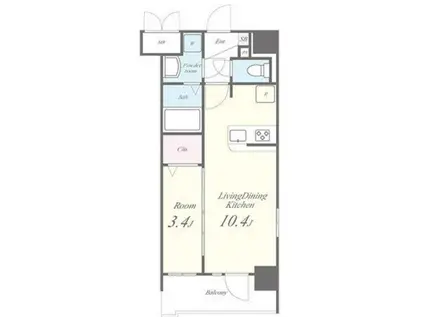 クラシィコート(1LDK/2階)の間取り写真