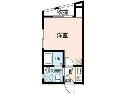 REJOEL(1K/2階)の間取り写真