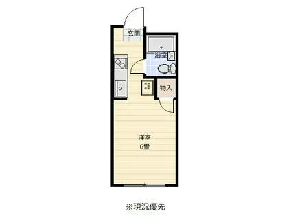 コンソラトゥール(1K/1階)の間取り写真