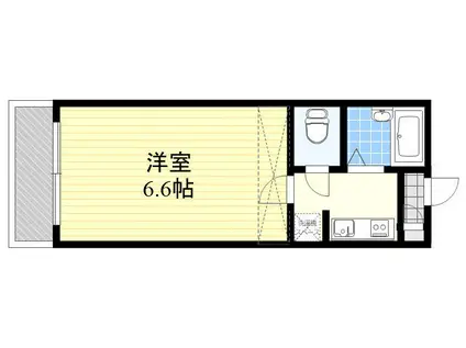 モンテローザ矢山(1K/3階)の間取り写真