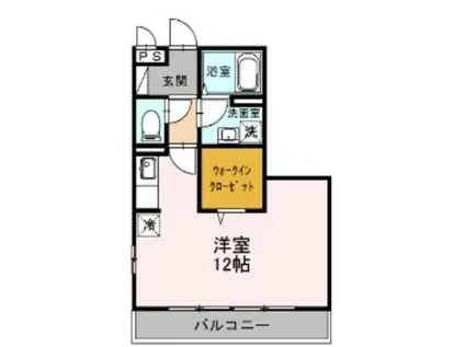 グレイスコートII(ワンルーム/3階)の間取り写真