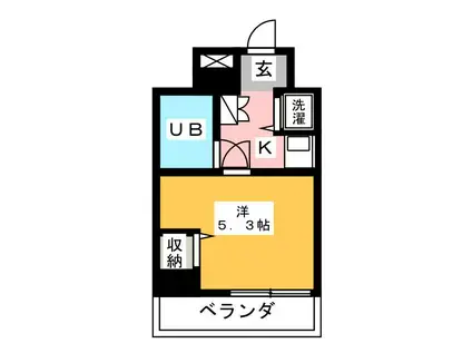 朝日板橋駅前マンション(1K/2階)の間取り写真