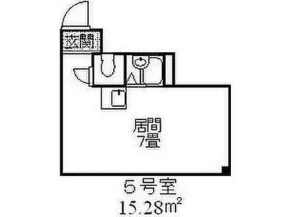 シエナ円山(ワンルーム/6階)の間取り写真