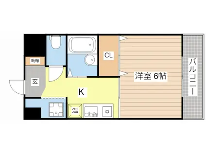 OPERA HOUSE(1K/4階)の間取り写真