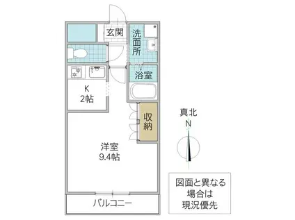 DANDELION II (1K/1階)の間取り写真