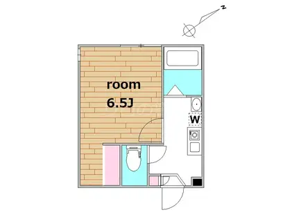 GRAN SEGRETO I(1K/2階)の間取り写真