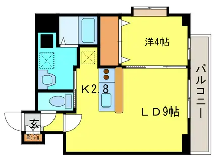 FIOORE(1LDK/7階)の間取り写真