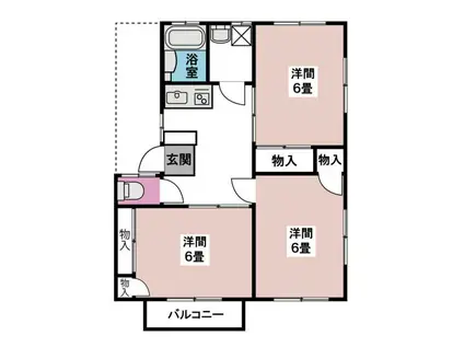 サンパレス山之神A(3DK/2階)の間取り写真