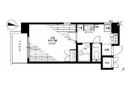 ステージファースト笹塚(1K/5階)の間取り写真