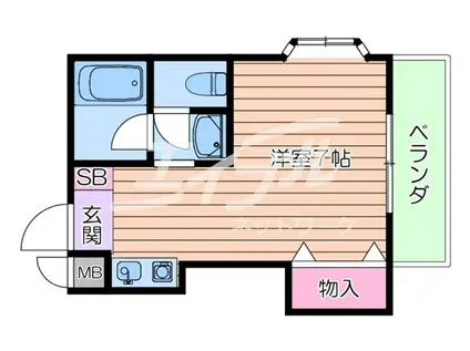 コトブキケイハイツ(1K/2階)の間取り写真