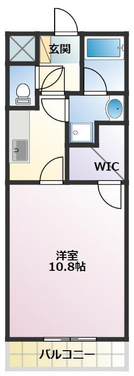 アイン シュロス(1K/1階)の間取り写真