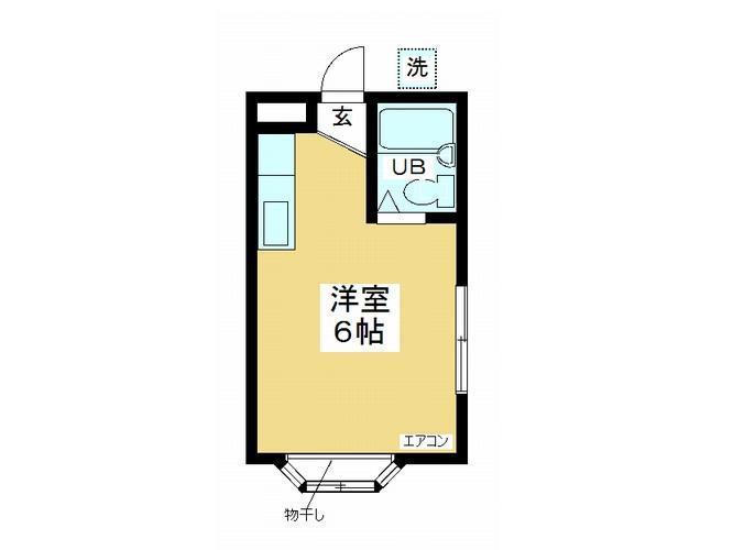 チェリム霞ヶ関(ワンルーム/2階)の間取り写真