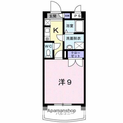 エトワールSK(1K/3階)の間取り写真