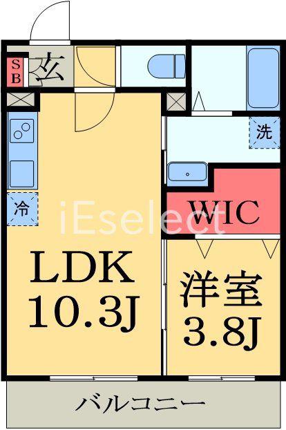 コージーコート(1LDK/1階)の間取り写真