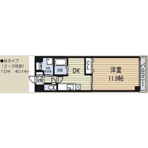 ドゥ カンパーニュ(1DK/2階)の間取り写真