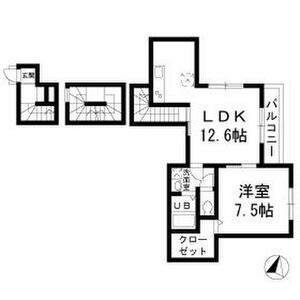 セプテンバー(1LDK/1階)の間取り写真
